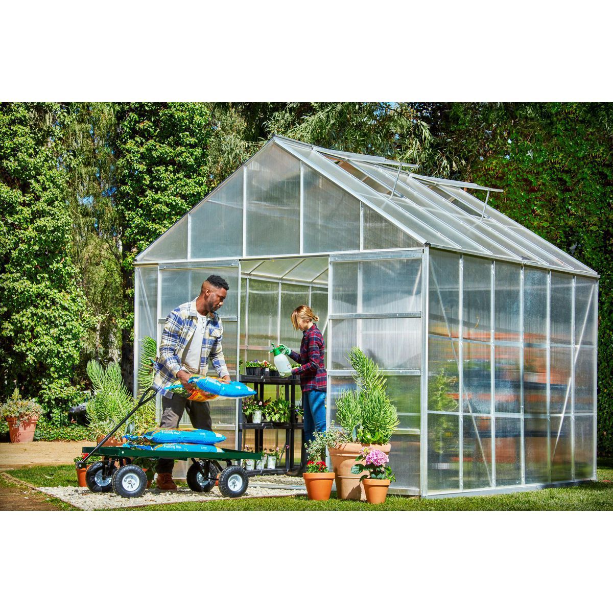 10 ft. x 12 ft. Greenhouse with 4 Vents X62188