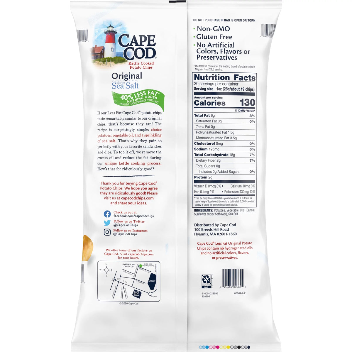 Less Fat Original Kettle Cooked Chips, 30 oz I5875