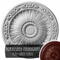 Ceiling Medallion Hand-Painted Brushed Mahogany V258