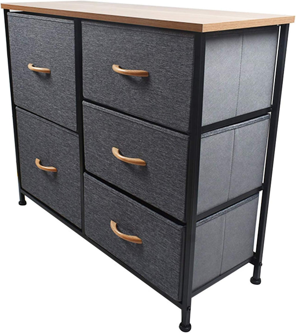 Brown 5 Drawer Storage Cabinet Dresser C65730
