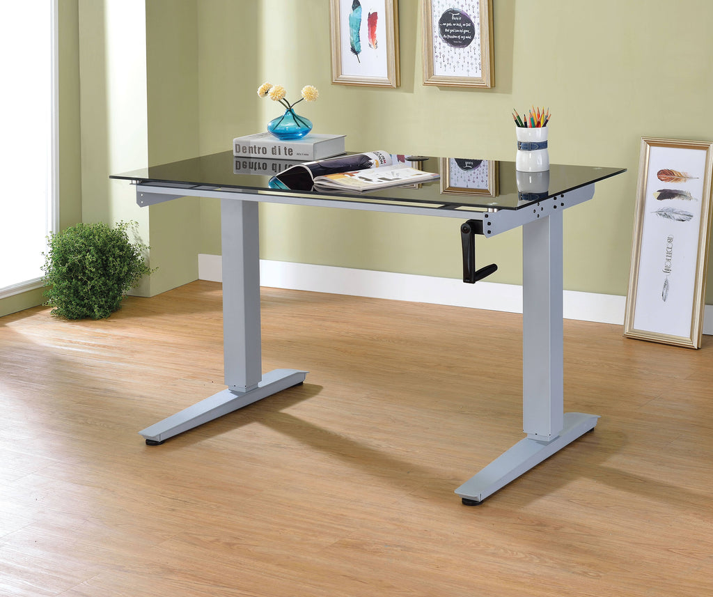Black Glass Writing Desk S788020
