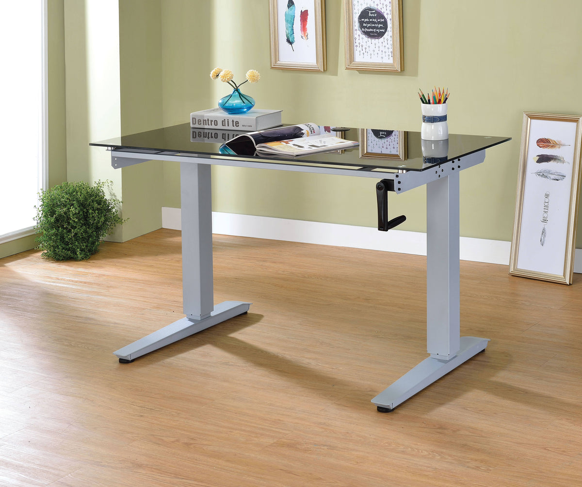 Black Glass Writing Desk S788020