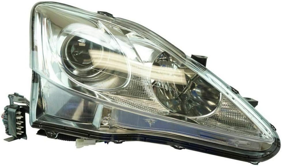 Passenger Side Headlight Assembly for Lexus IS250 / IS350 2006 2008 HID Auto Leveling R333183