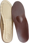 Synthetic Leather Orthotic Shoe Insole with Metatarsal Pad & Heel Cradle X4792