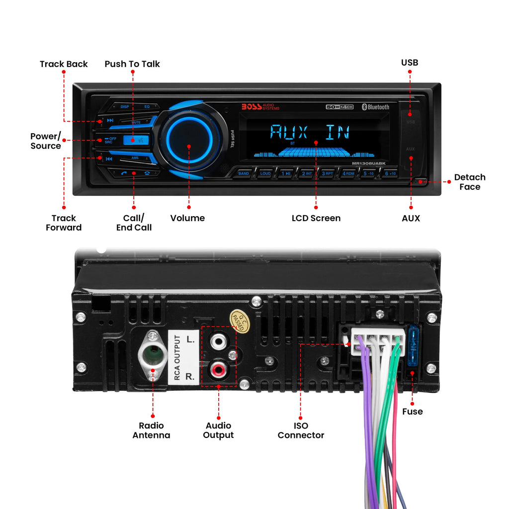 Marine Receiver with Bluetooth USB SD G7637