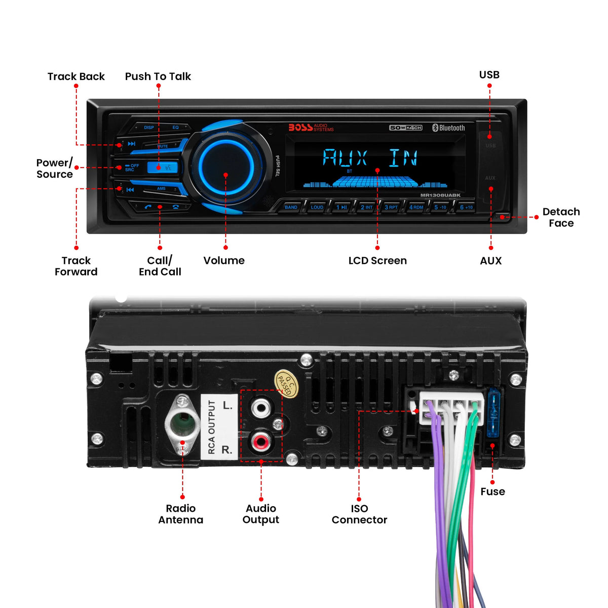 Marine Receiver with Bluetooth USB SD G7637