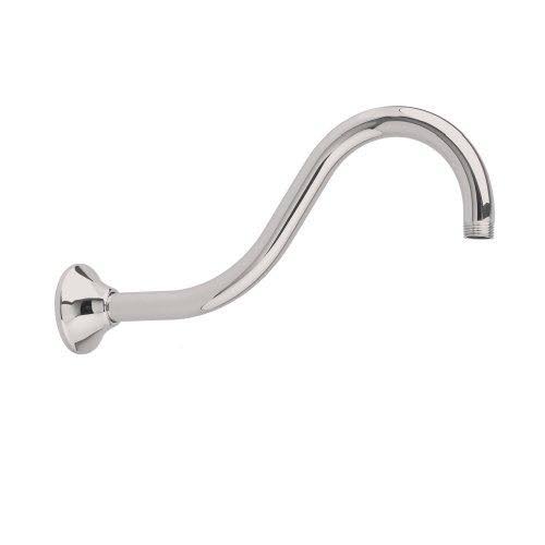 12-Inch Wall Mount Shower Arm with 1/2-Inch NPT Thread, Satin Nickel D68826