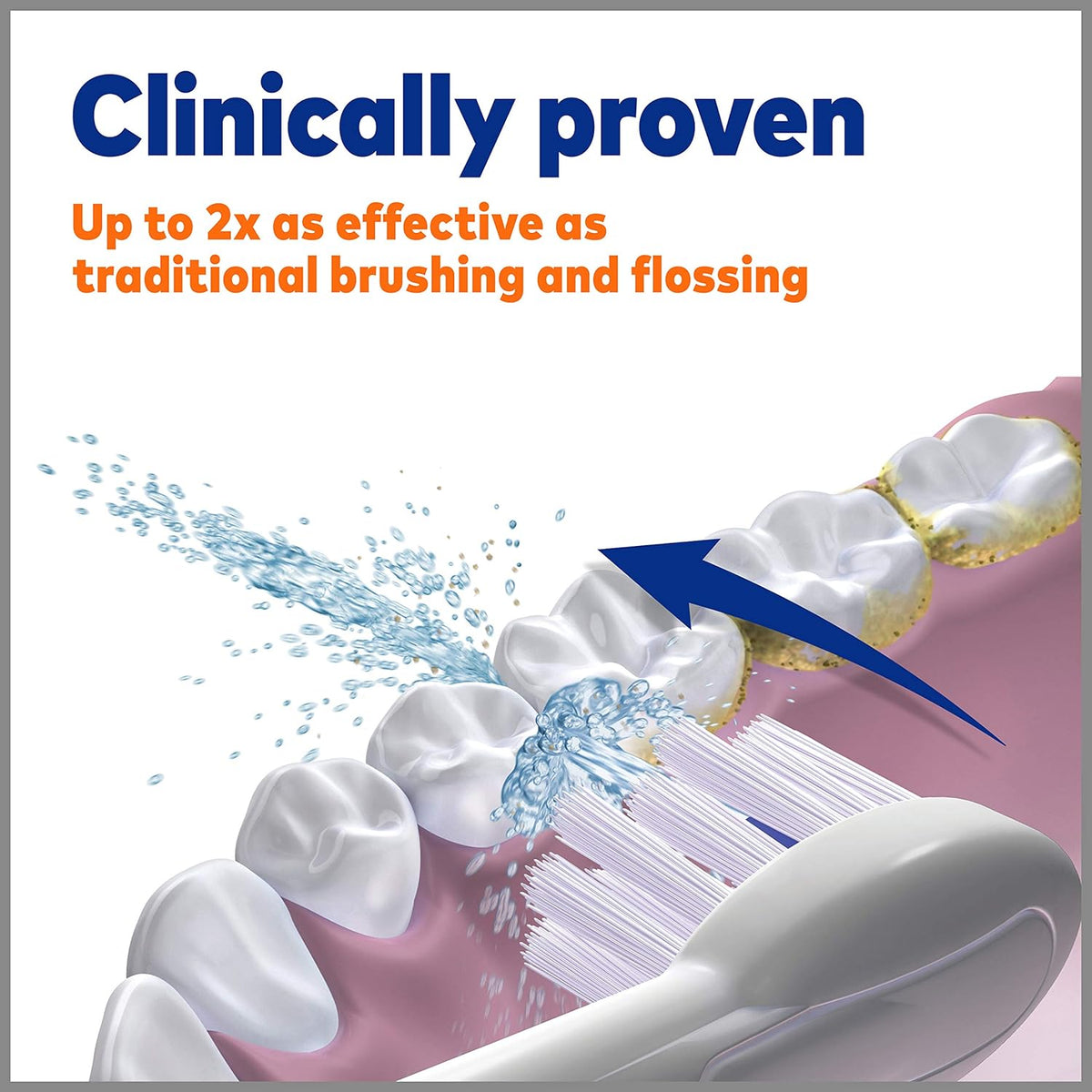 White Electric Toothbrush and Water Flosser Combo W70939