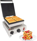 Belgian Waffle Maker, Stainless Steel Nonstick, 110V (4 X Squares) C861