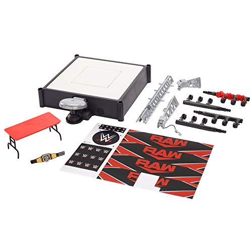 WWE Wrekkin' Kickout Ring Playset with Launcher, Crane, Championship, 13-inch x 20-inch V115563