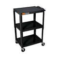 Black Adjustable Height AV Cart R10584