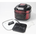 1550W 6-qt 12-in-1 Grill Air Fryer Combo with Glass Lid X457368