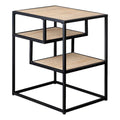 16" Metal and Wood Side Table L885442