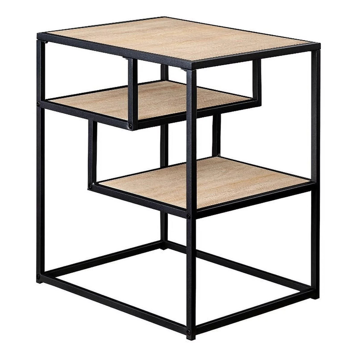16" Metal and Wood Side Table L885442
