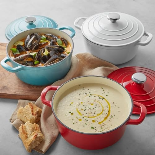 Enameled Cast Iron Covered Dutch Oven, 4 qt. O85092