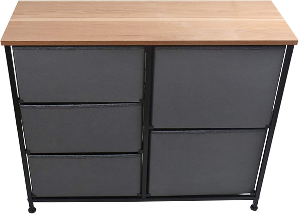 Brown 5 Drawer Storage Cabinet Dresser C65730