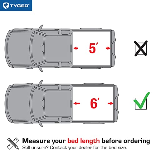 Black Soft Tri-fold Truck Bed Tonneau Cover L846618