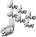 6 Pack 1-1/8 Inch Keyed Alike Zinc Alloy Cam Lock G640293