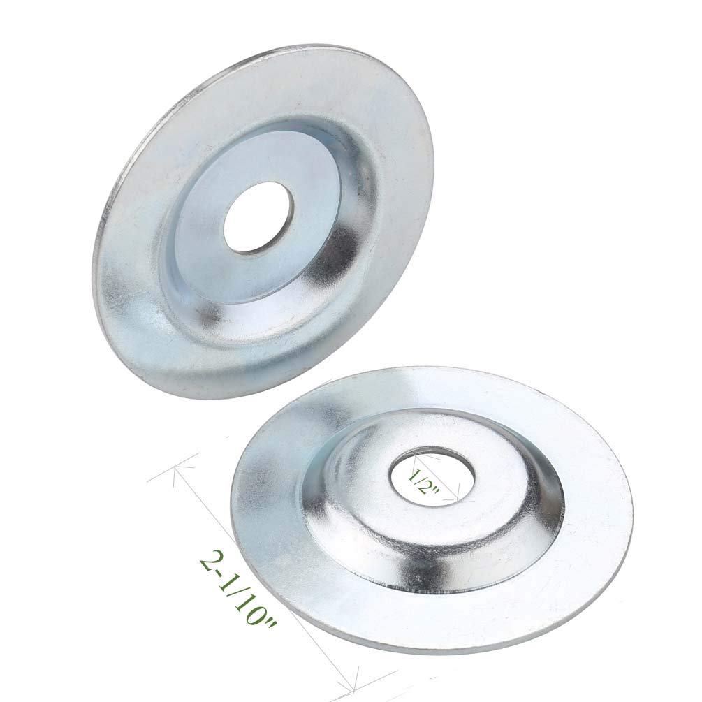 Bench Grinder Arbor Washer/Flange 2 Sets OD2-1/10'' x ID 1/2'' & OD3-1/10'' x ID 5/8'' G5640