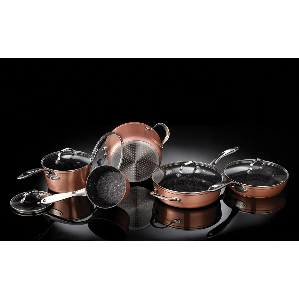 10 Piece Copper Cookware Set O10612