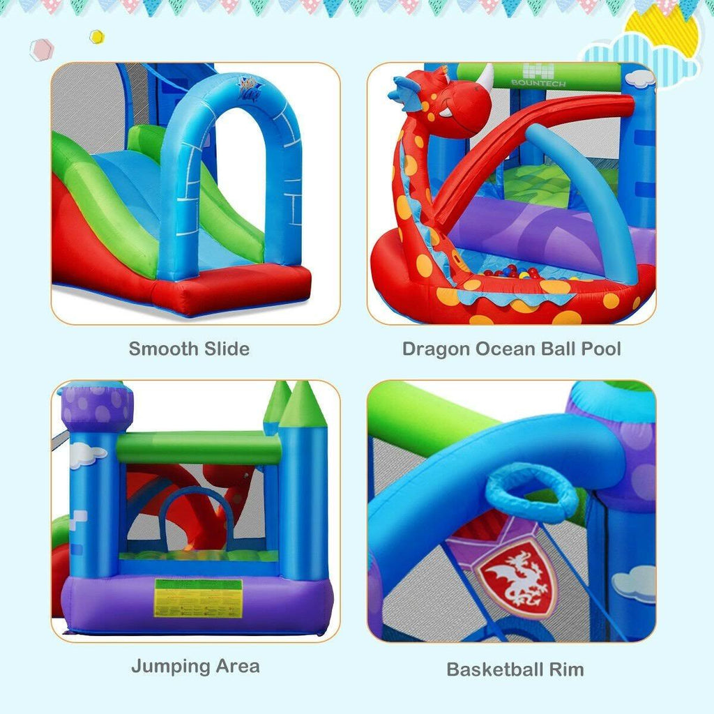 Inflatable Bounce House Dragon Slide Bouncer Castle N427259