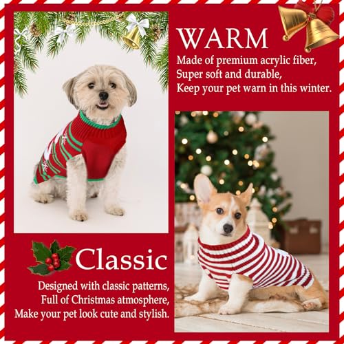 4 Pack Dog Christmas Sweater Q253469