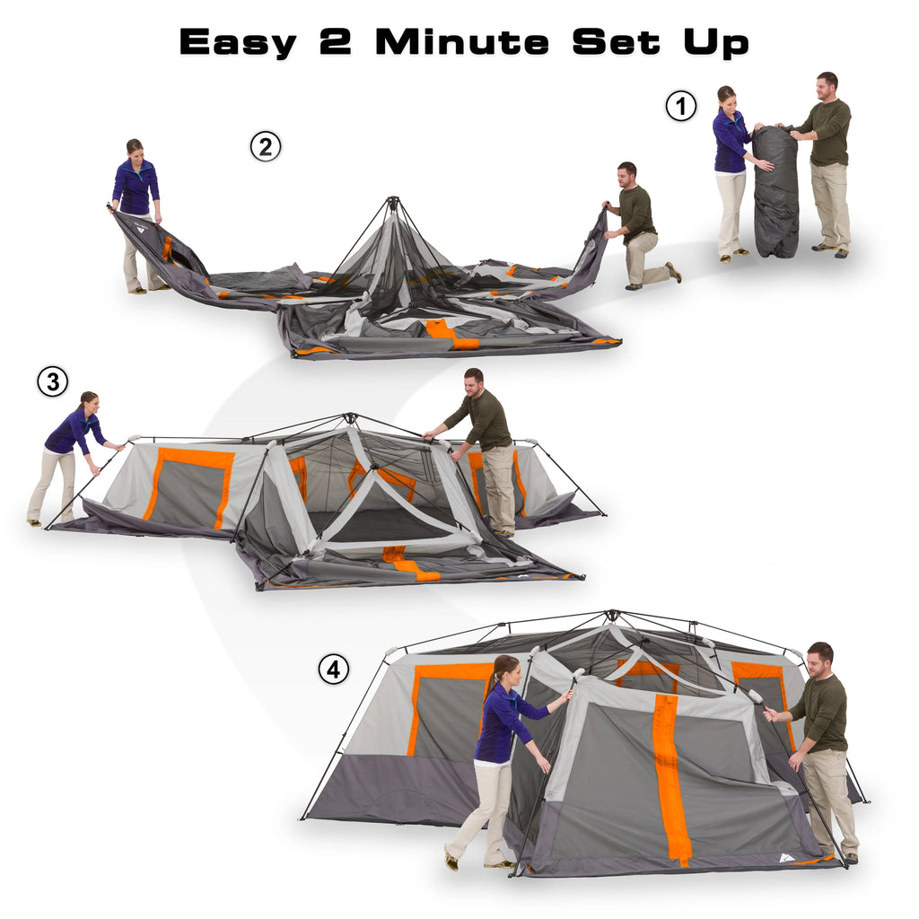 12-Person 3-Room Cabin Tent with Screen Room I7705
