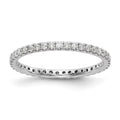14k White Gold 1/2 carat Lab Grown Diamond Eternity Ring U18944