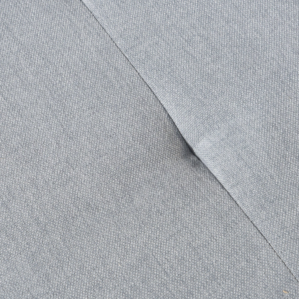 Light Grey Tufted Rectangular Ottoman D5551