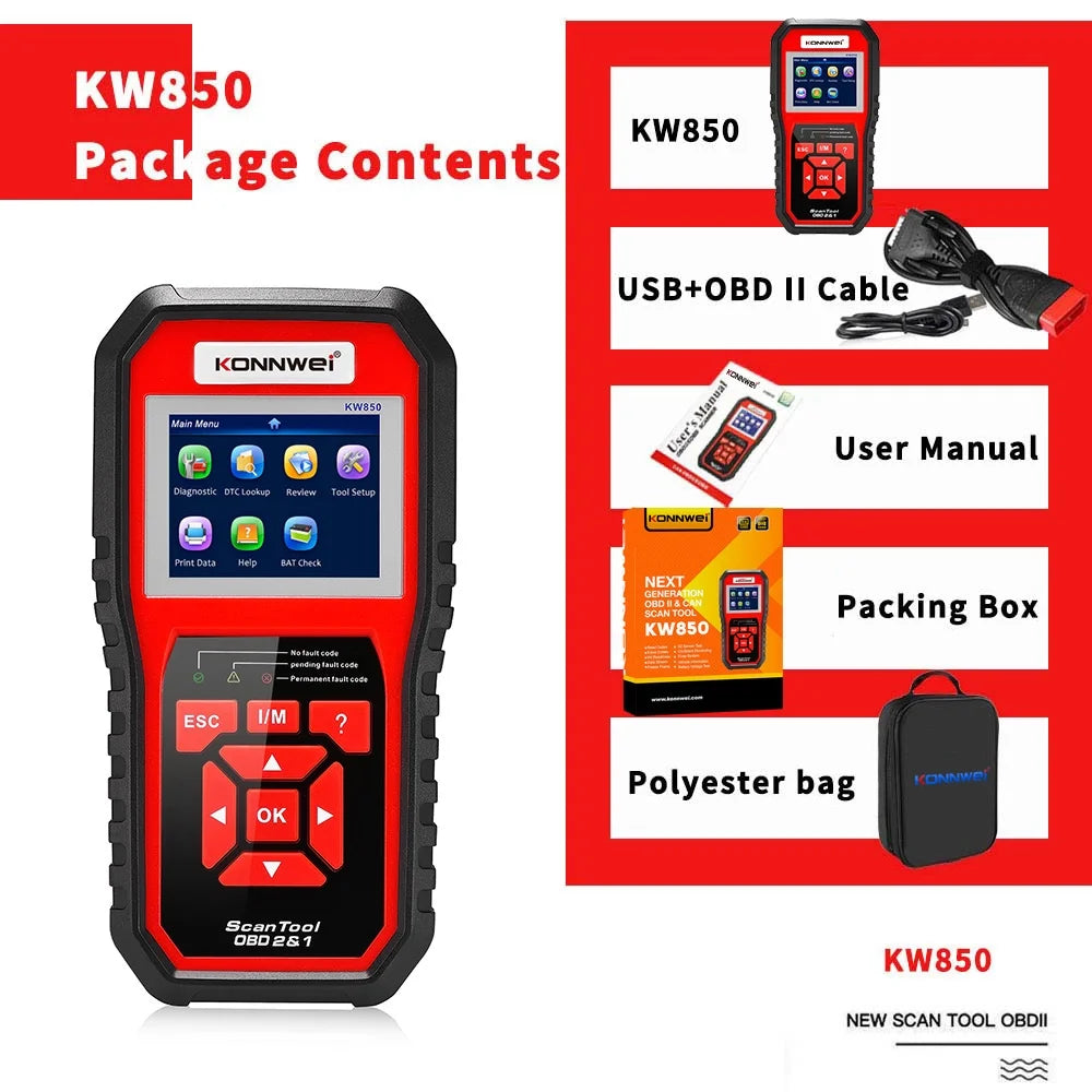 OBDII Scanner Code Reader Car Diagnostic Scan Tool J739