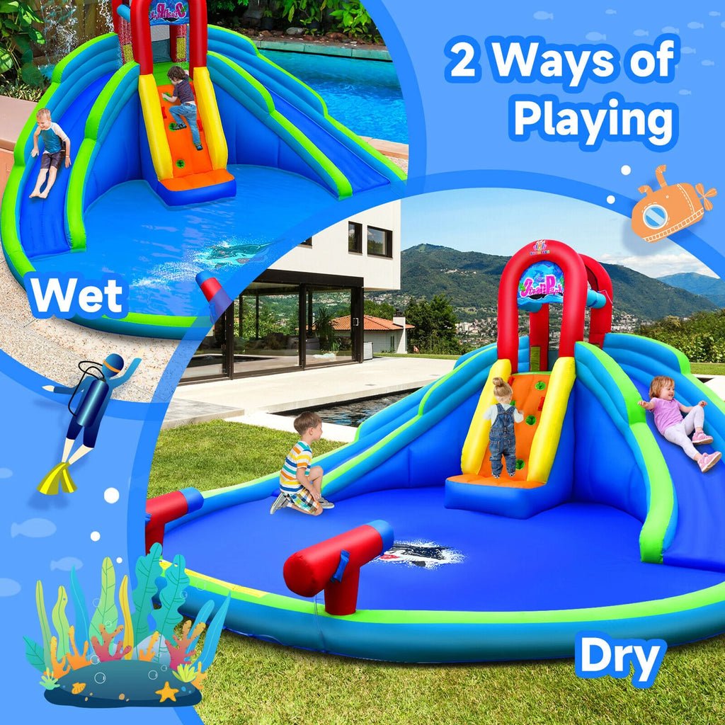 Inflatable Waterslide Bounce House with Handrail U568649