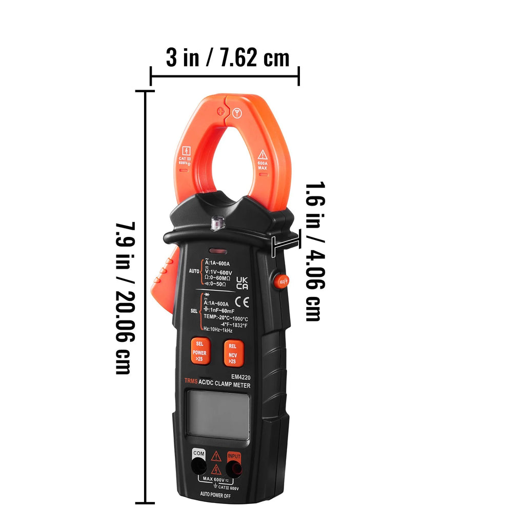 6000 Counts True RMS Digital Clamp Meter K80833