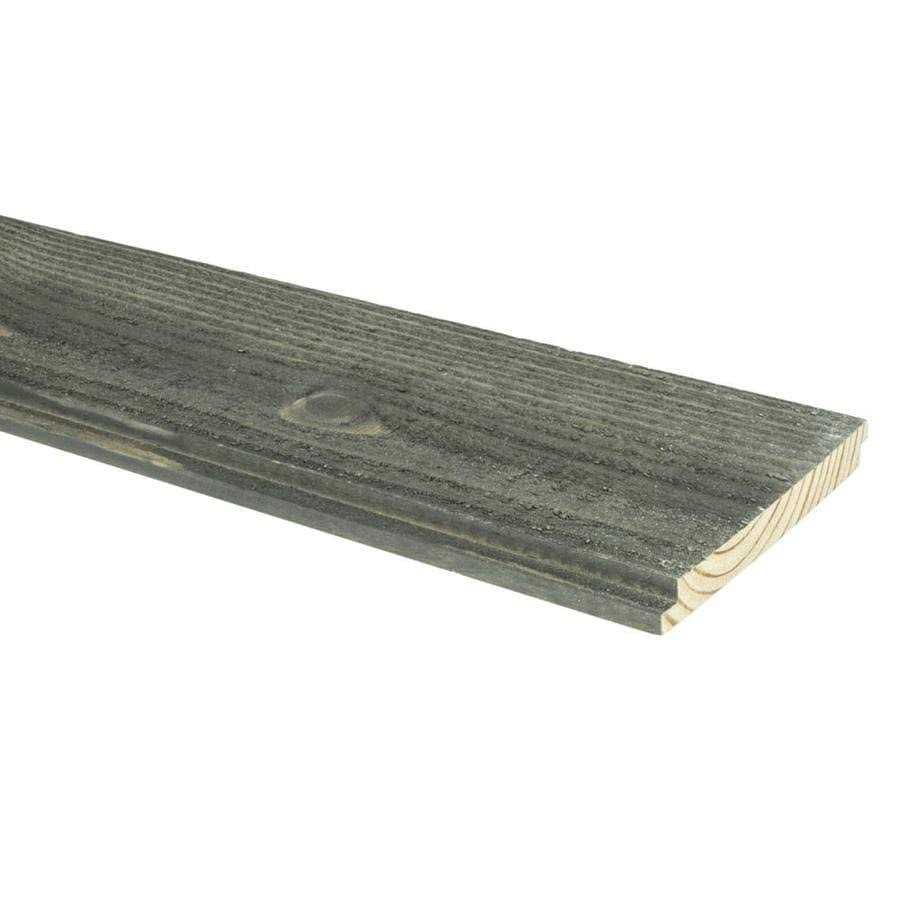 5.375-in x 8-ft Finished Brown Pine Shiplap Wall Plank U2874