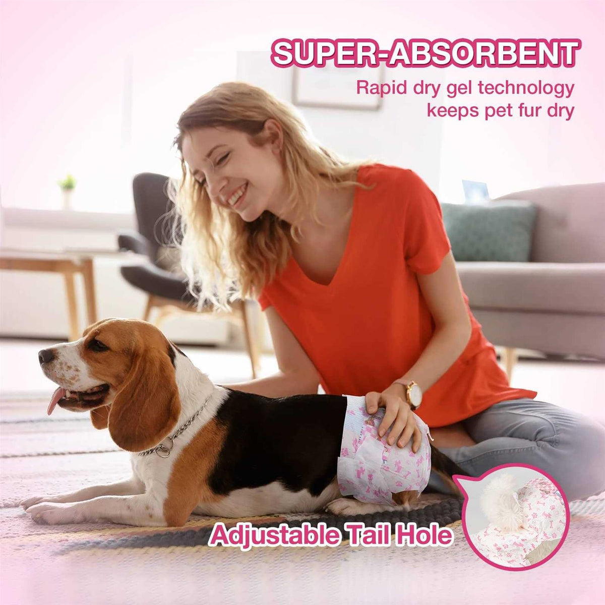 Super Absorbent Disposable Female Dog Diapers S859