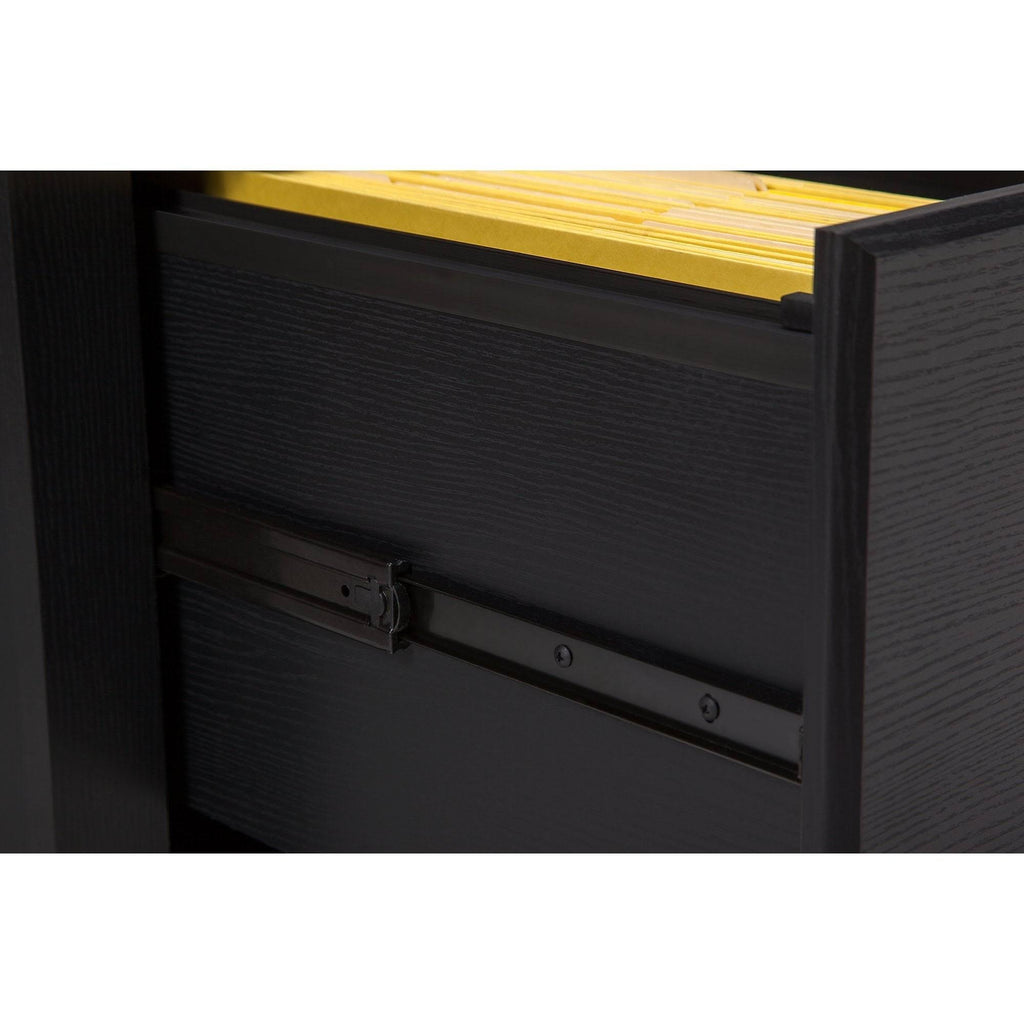 60W L Desk with Bookcase and Lateral File E309684
