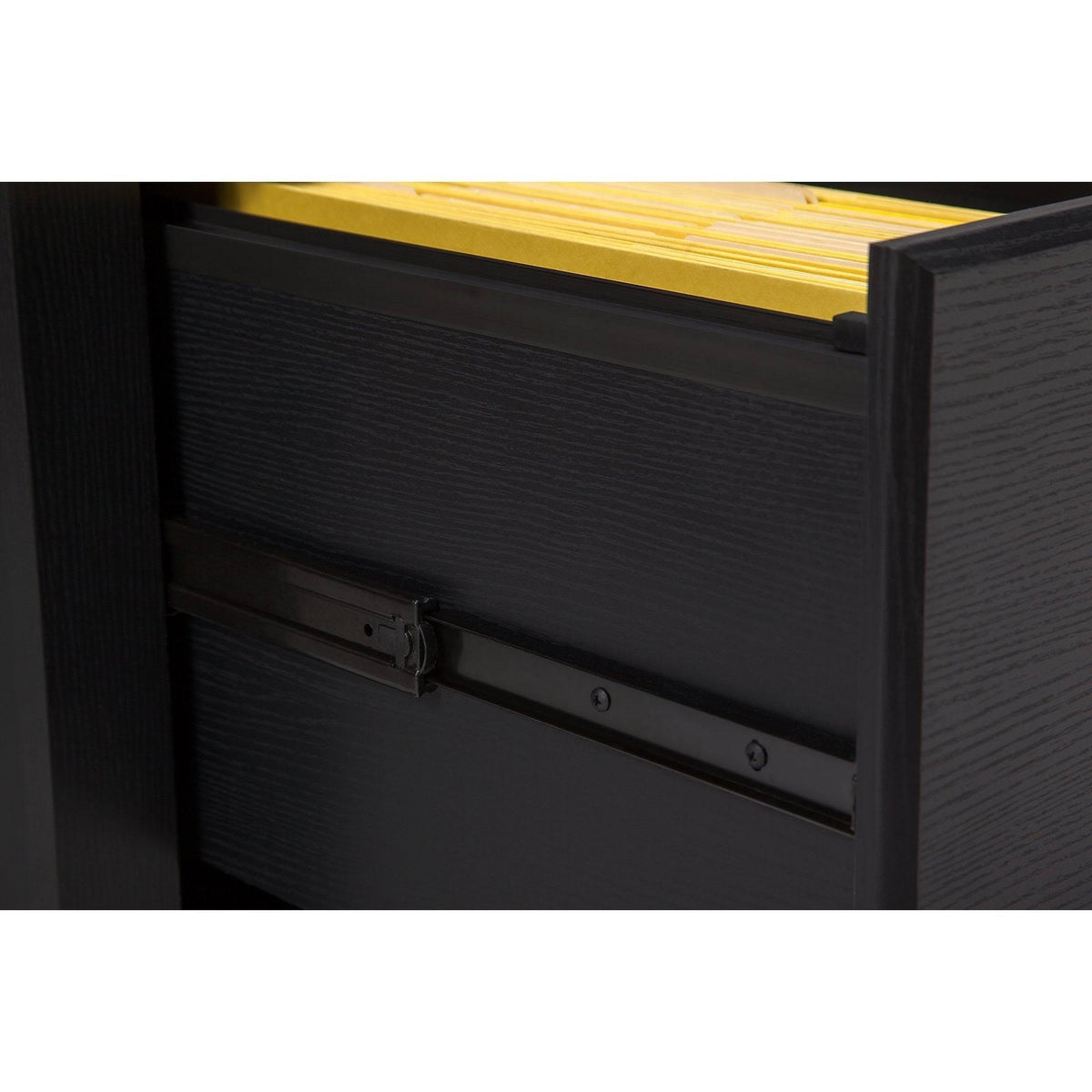 60W L Desk with Bookcase and Lateral File E309684