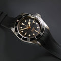 Black Rubber Strap for Heritage Black Bay 41mm Z2366
