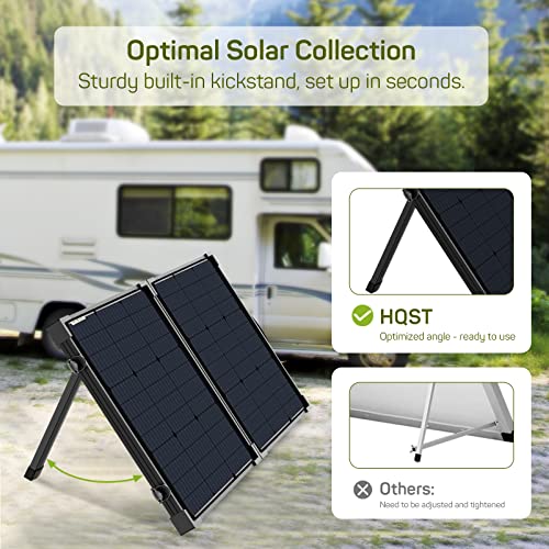 100 Watt 12 Volt Portable Solar Panel Suitcase with 30 Amp PWM Charge Controller D15835