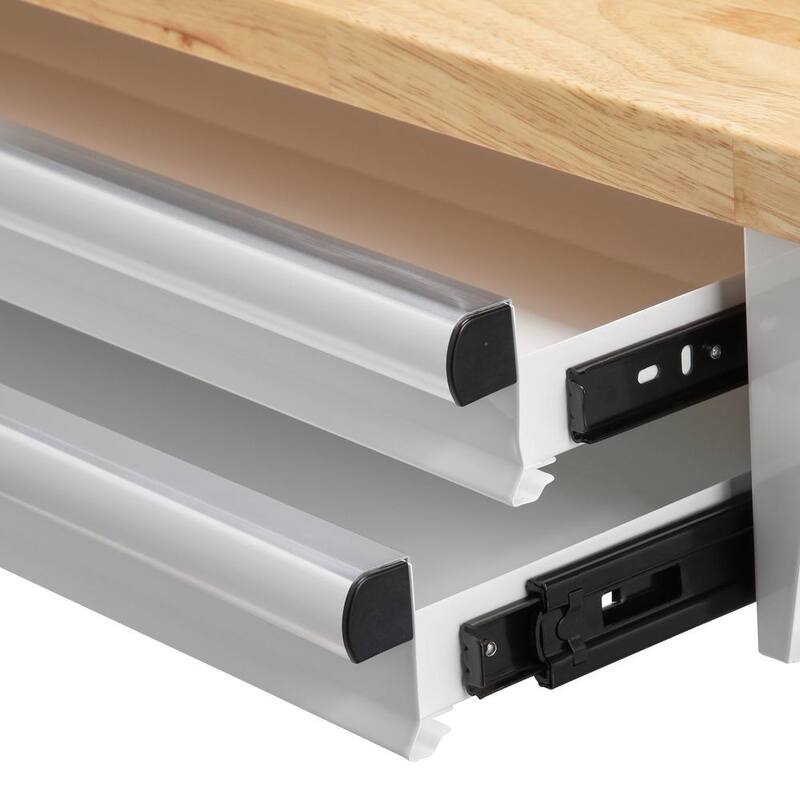 Adjustable Height Table, White N914674