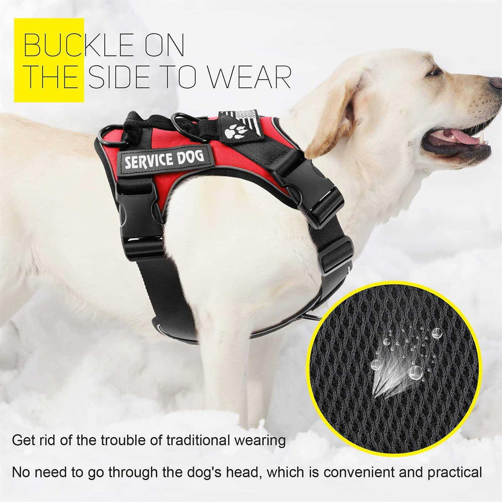 Reflective Dog Vest Harness with 5 PCS Patches R9813