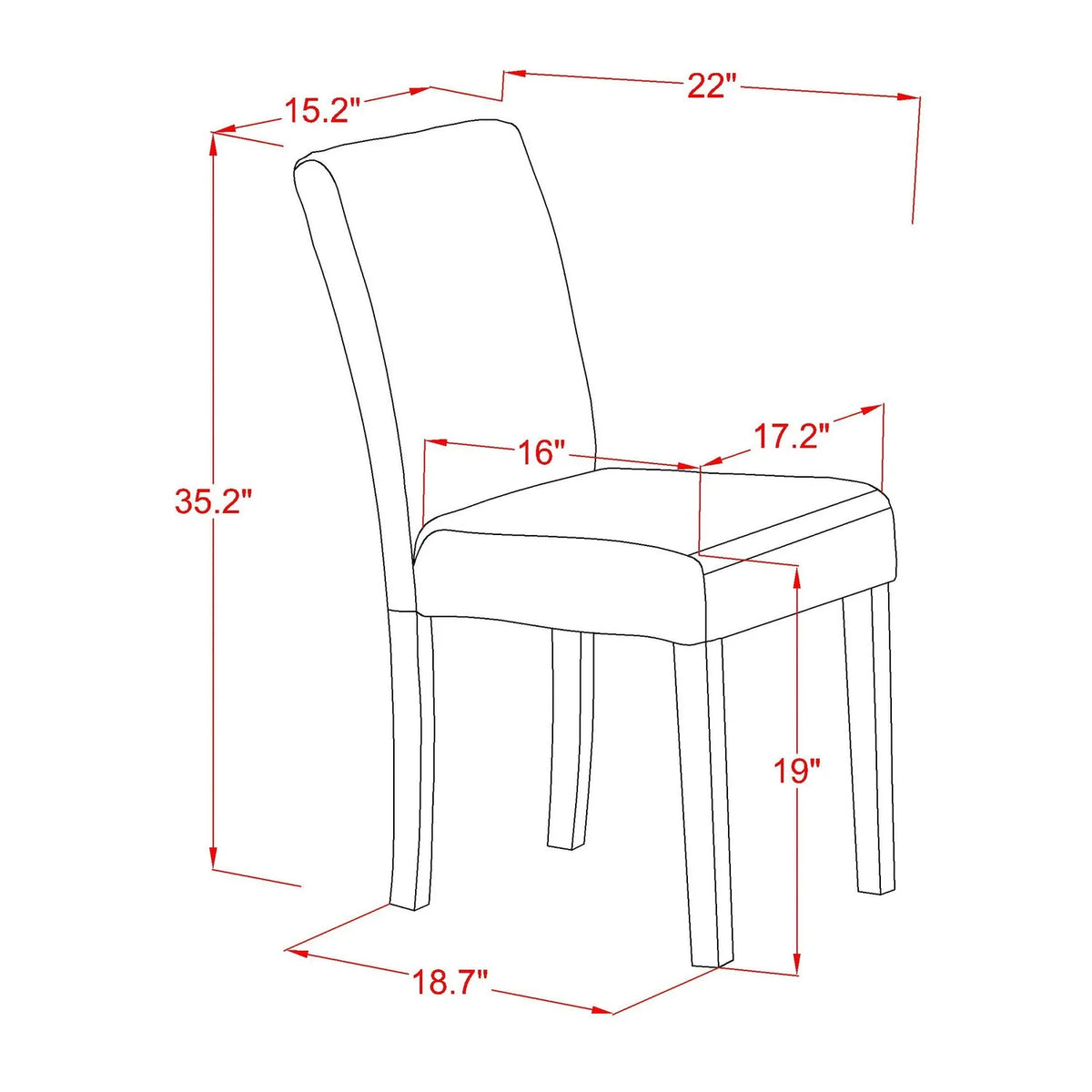 3-piece Wood Dining Set H820