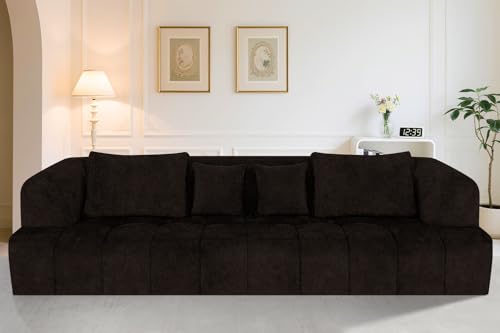 Grey Modular Sectional Couch with Pillows W79668