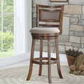 29x22 Swivel Bar Stool Brown Sepia Y880328