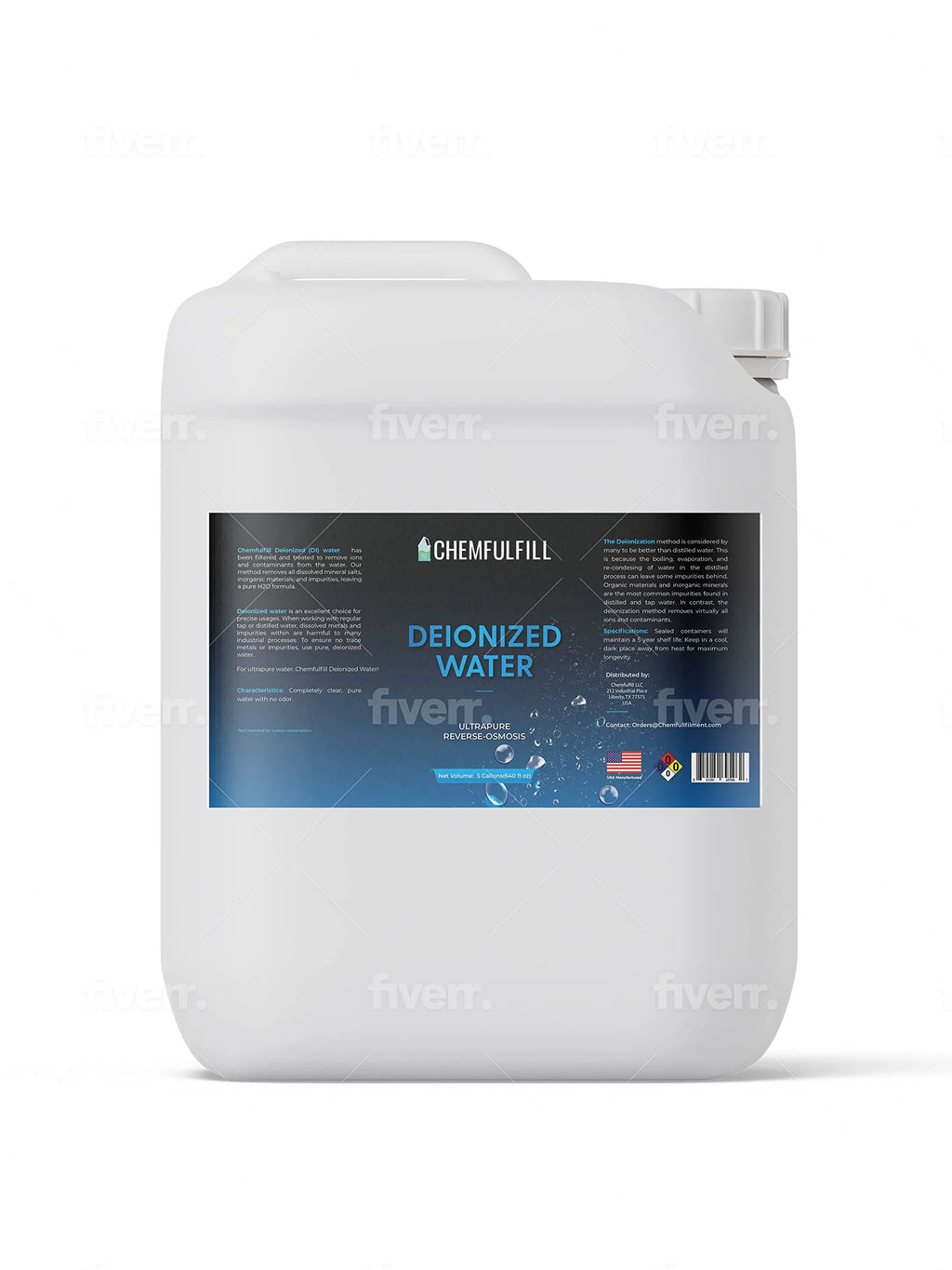 Deionized Water (Gallon (128 fl oz)) X525