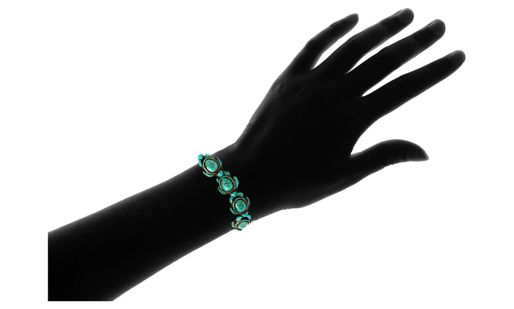 Genuine Turquoise Hawaiian Sea Turtle Bracelet M473715