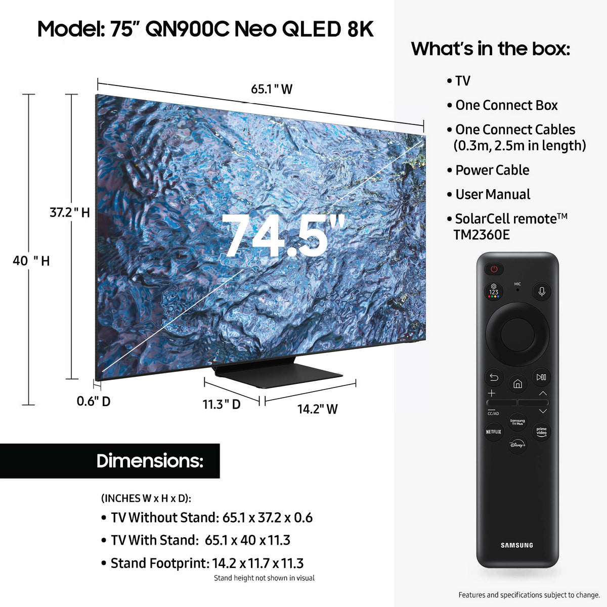 75 Class Neo QLED 8K Smart TV D2794