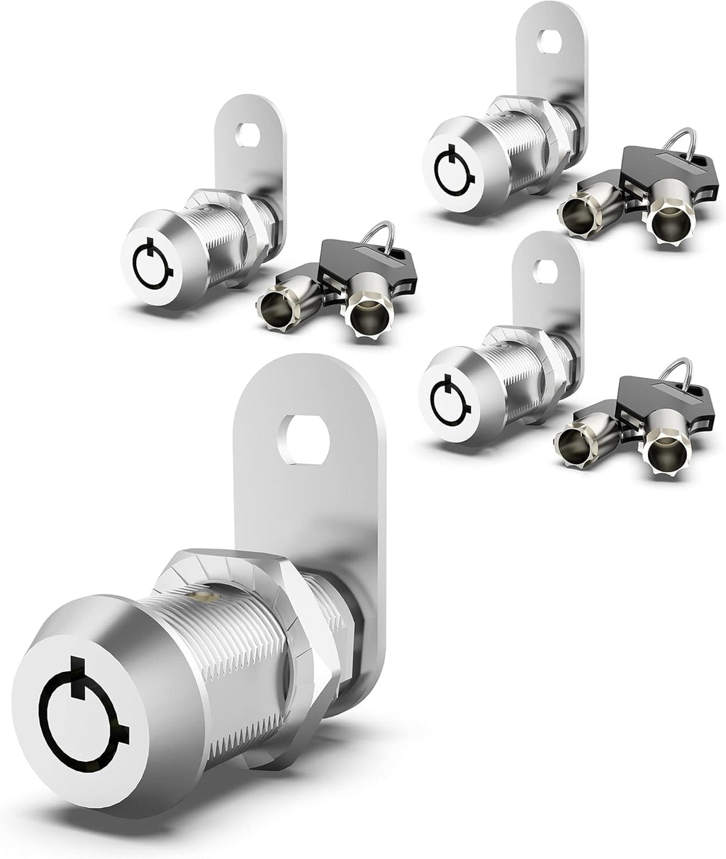 6 Pack 1-1/8 Inch Keyed Alike Zinc Alloy Cam Lock G640293