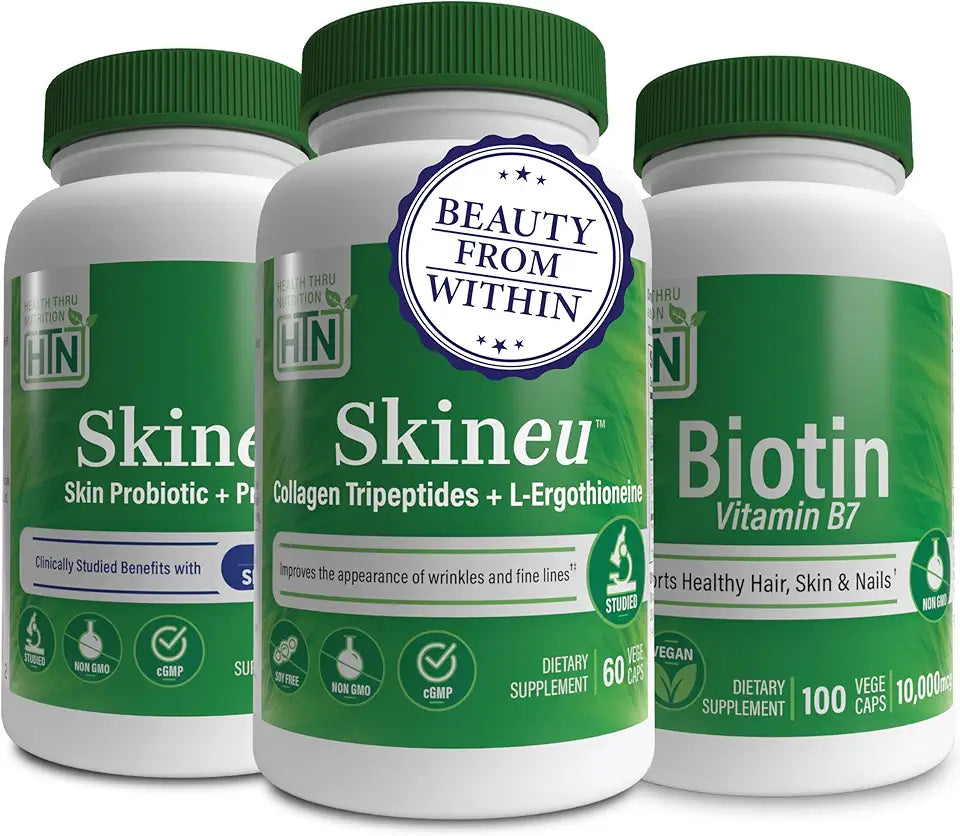Vegan Biotin Probiotics Collagen Booster Pack B74334