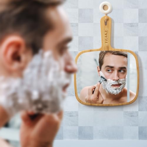 Bamboo Handheld Mirror with Handle S53616