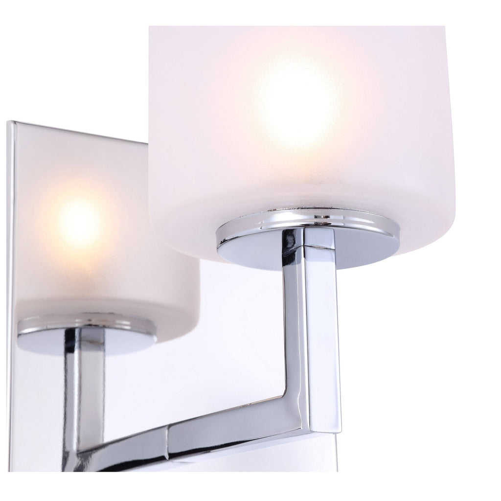 Chrome Opal Glass LED Bath Light G2421